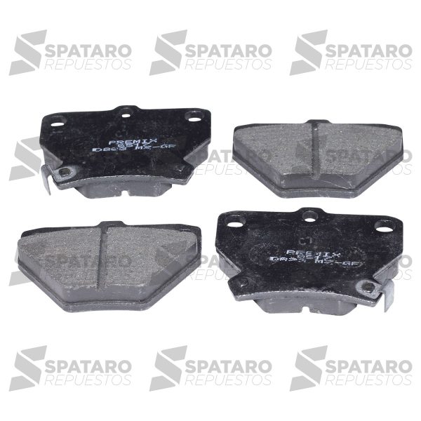 JUEGO DE PASTILLAS TRASERAS COROLLA 2002-2008 1CD DIESEL - Premix - Imagen 1
