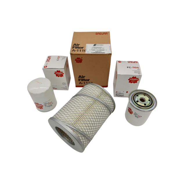KIT FILTROS HILUX-4RUNNER 1992-2001 3L 2.8 (aire-aceite-combustible) Sakura - Imagen 1