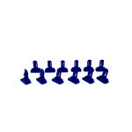 JUEGO X 12 CLIP FENDER PARAGOLPE TOYOTA HILUX 2005-2015 (AZUL)