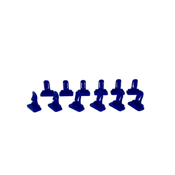 JUEGO X 12 CLIP FENDER PARAGOLPE TOYOTA HILUX 2005-2015 (AZUL) - Imagen 1