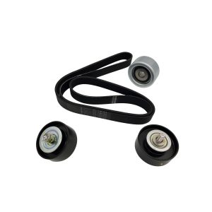 KIT CORREA MULTIVIA Hutchinson + POLEAS  AUXILIAR HILUX 2005-2015 Denso-NSK