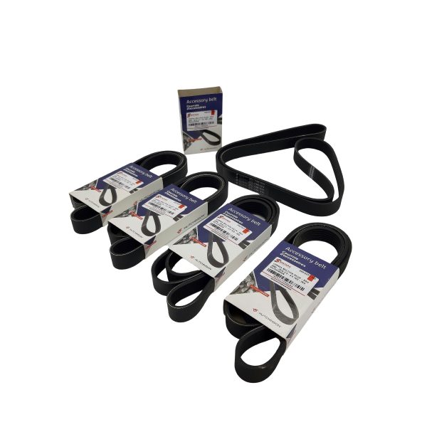 JUEGO X 5 CORREA MULTIVIA HILUX-SW4 2005-2015 2.5-3.0 1KD-2KD Marca Hutchinson - Imagen 1