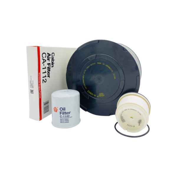 KIT FILTROS HILUX-SW4 2005-2015 AIRE ACEITE COMB. ANTIPOLEN COMUN Sakura - Imagen 1