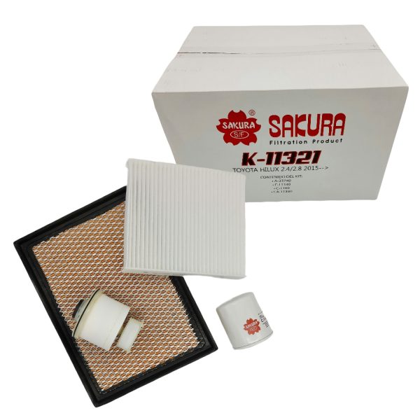 1_637651348638187924 KIT FILTROS HILUX-SW4 2016-2024 AIRE ACEITE GAS OIL ANTIPOLEN SAKURA - Imagen 1