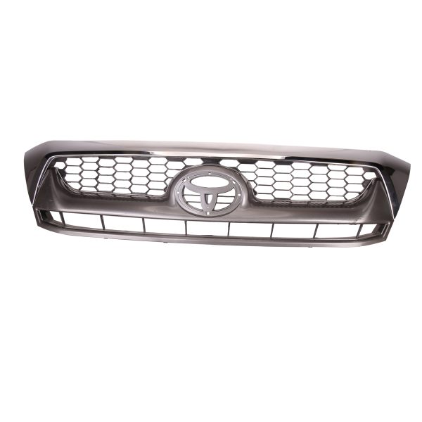 531110K22105 PARRILLA DE FRENTE TOYOTA HILUX 2009-2011 C/D GRIS COMPLETA SIN LOGO - Imagen 1