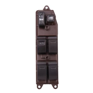 CONJUNTO TECLA LEVANTA CRISTAL HILUX 2005-2015 DELANTERA IZQ NEGRA (14 pines)