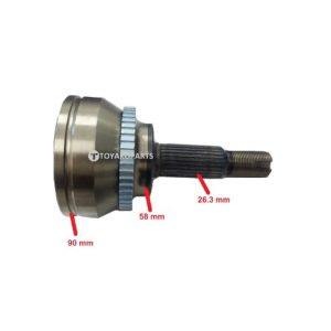 HOMOCINETICA COROLLA 2002-2008 LADO RUEDA 26 ext / 25 int *VER MUESTRA* DIESEL  CON ABS