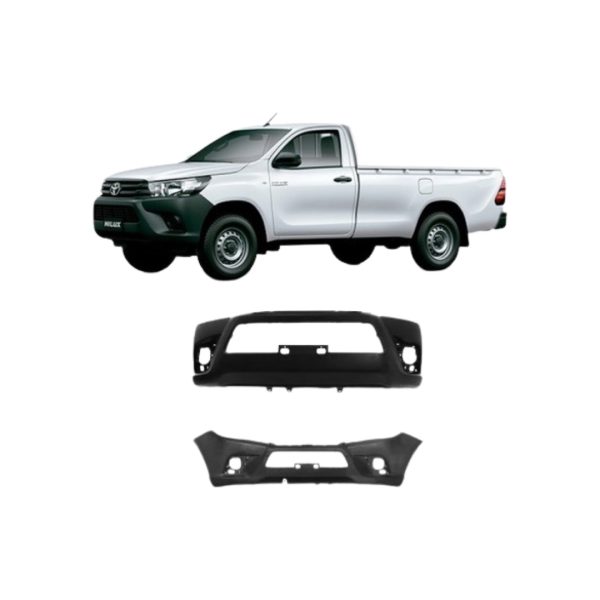 PARAGOLPE DELANTERO HILUX 2016-2024 BASE DX SIN REJILLA Taiwan - Imagen 1