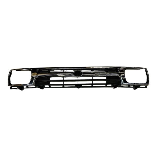 1_638345020166230351 PARRILLA DE FRENTE TOYOTA HILUX 1993-2001 3L 4X2 CROMADA COMPLETA - Imagen 1