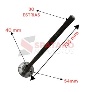 PALIER TRASERO TOYOTA HILUX 2002-2004 5L CON O SIN  ABS  SIN TURBO