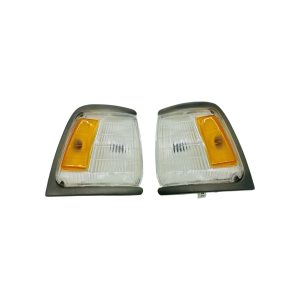 JUEGO DE FAROS POSICION /GIRO HILUX 1992-2001 3L 4X2 MARCO GRIS DER/IZQ