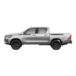 CALCO JUEGO DE FRANJAS HILUX 2021.... NEGRO  (son 4 dos de cada lado) Aternativas