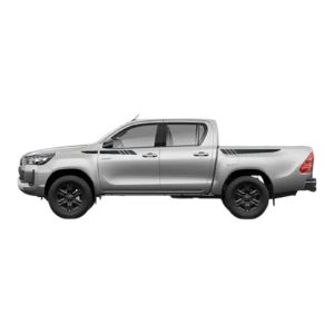 CALCO JUEGO DE FRANJAS HILUX 2021.... NEGRO  (son 4 dos de cada lado) Aternativas