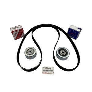 KIT CORREA MULTIVIA Original + POLEAS  AUXILIAR HILUX 2016-2024