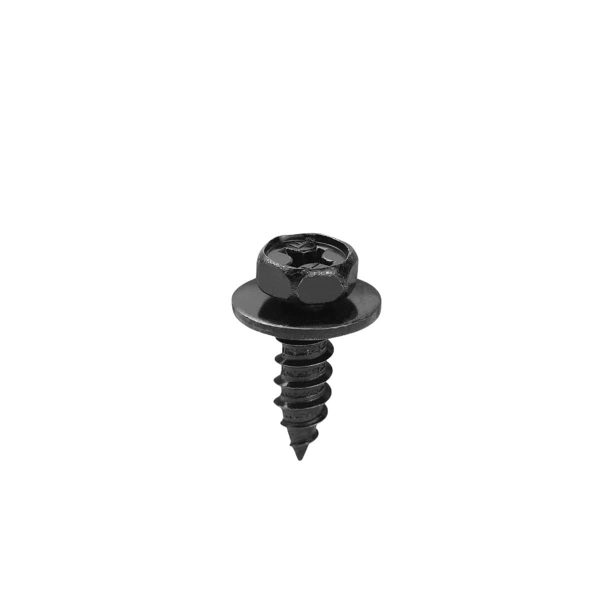 JUEGO X 10 TORNILLO-BULON  NEGRO CABEZA HEXAGONAL TOYOTA ORIGINAL - Imagen 1