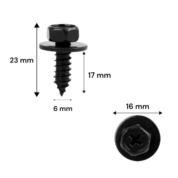 TORNILLO NEGRO CABEZA PHILIPS -HEXAGONAL SPT - Imagen 1