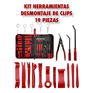 KIT HERRAMIENTAS SACA CLIPS 19 PIEZAS CON ESTUCHE SPT