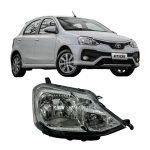 OPTICA DERECHO ETIOS 2013 AL 2024 SIN LAMPARA CARCAZA  NEGRA Original