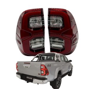 JUEGO DE FAROS TRASEROS LED HILUX 2020-2025 TAIWÃN