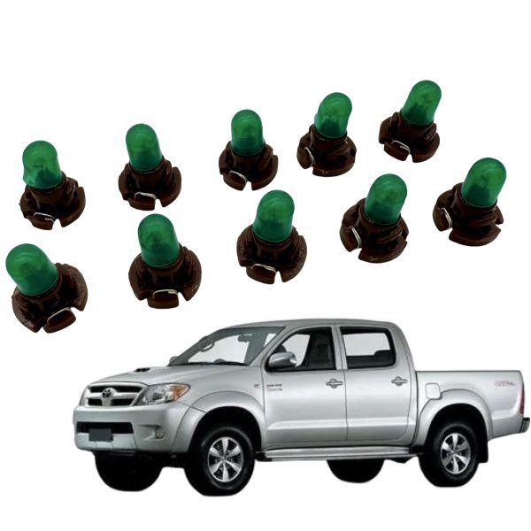 JUEGO * X 10  *LAMPARAS VERDE DE TABLERO HILUX-SW4 2005-2015 SPT - Imagen 1
