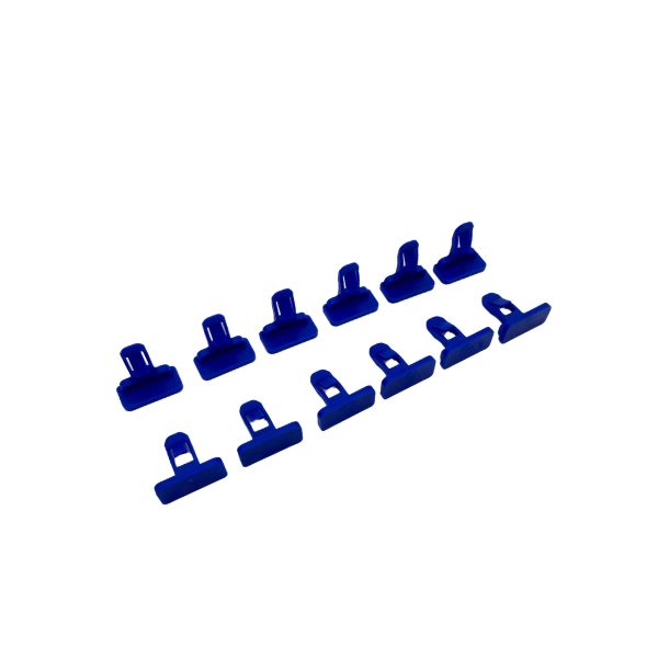 JUEGO X 12 CLIP FENDER PARAGOLPE TOYOTA HILUX 2005-2015 (AZUL) - Imagen 2