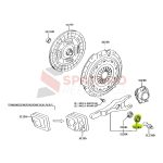 BUJE PIVOTE HORQUILLA EMBRAGUE HILUX 2016-2023 Revo  Original - Imagen 2