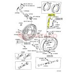 PALANCA FRENO CAMPANA HILUX 1996-2004 2.8-3.0//3L-5L DERECHA - Imagen 2