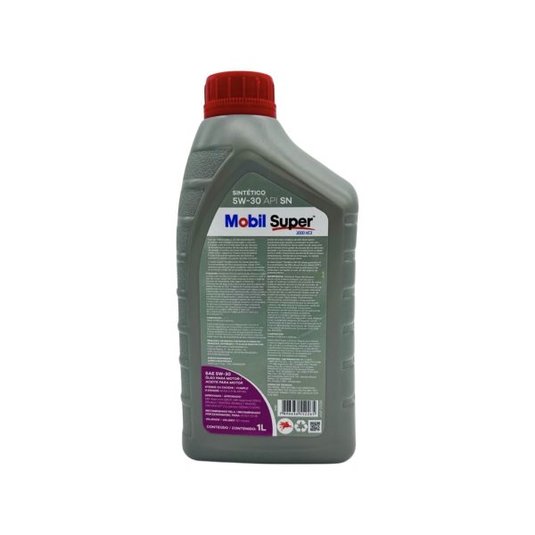 ACEITE DE MOTOR MOBIL SUPER 3000 SINTETICO 5W30 X 1LTS - Imagen 2