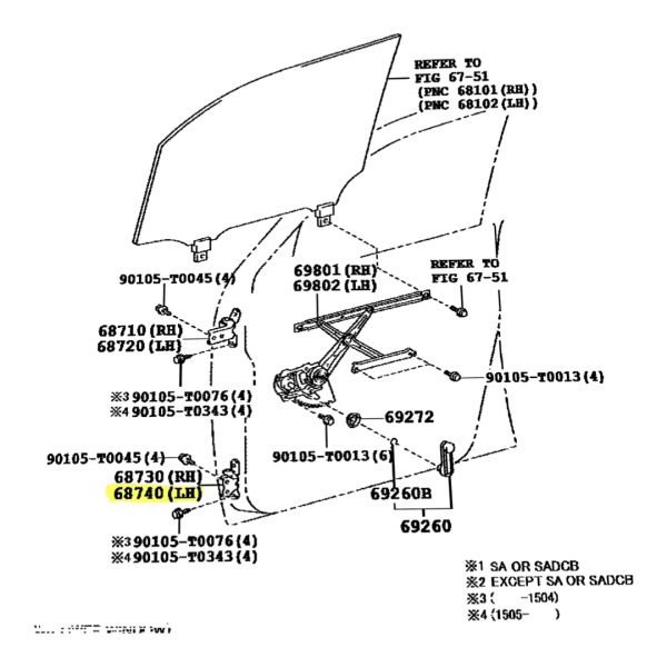 BISAGRA DE PUERTA TOYOTA HILUX 2005-2015 DELANTERA INFERIOR IZQUIERDA - Imagen 2