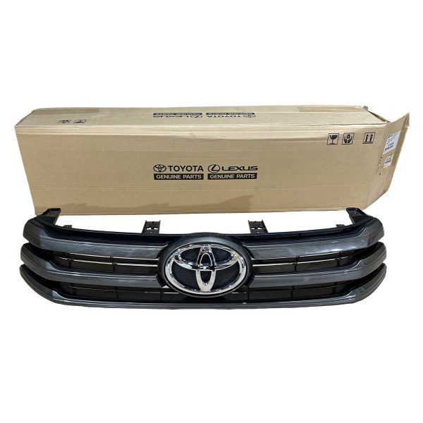 PARRILLA DE FRENTE HILUX SR 2016-2018 *GRIS BRILLOSA* COMPLETA - Imagen 2