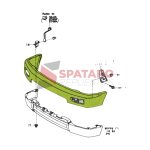 PARAGOLPE DELANTERO TOYOTA SW4 1996-1999 CROMADO SIN FENDER - Imagen 3
