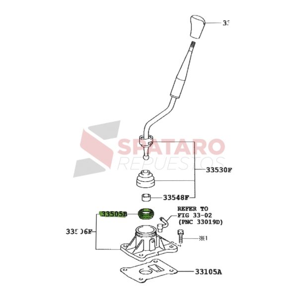 BUJE RETENEDOR PALANCA CAMBIOS HILUX 1990-2015 ORIGINAL - Imagen 3