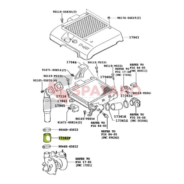 MANGUERA DE TURBO A CAÑO DE ADMISION HILUX 2012-2015 2.5 2KD Original - Imagen 3