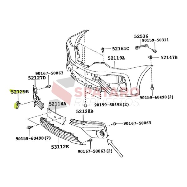TAPA PARAGOLPE DEL ETIOS 2017-2023 PARA TIRAR EL AUTO ORIGINAL - Imagen 3