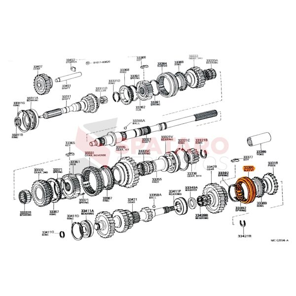 DESPLAZABLE 5TA HILUX-SW4 1996-2004 MOTOR 3L-5L ORIGINAL - Imagen 3