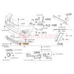 REJILLA TRIANGULO DE PARAGOLPE HILUX 2012-2015 DERECHA VIGO Nacional - Imagen 3
