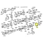 DESPLAZABLE 5TA TOYOTA HILUX-SW4 2005-2015 1KD/2KD ORIGINAL - Imagen 3