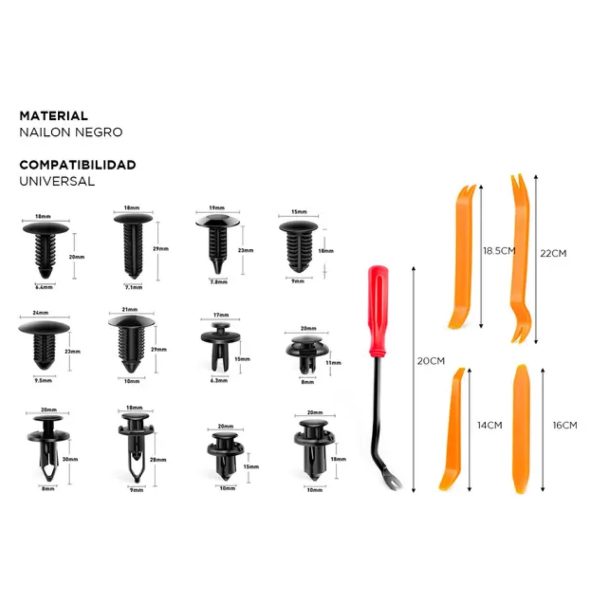 CAJA DE CLIP UNIVERSAL VARIOS *240 UNIDADES* - Imagen 3