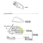 VIDRIO ESPEJO HILUX 2016-2022 DERECHO SIN DESEMPAÃ‘ADOR REVO Original - Imagen 3