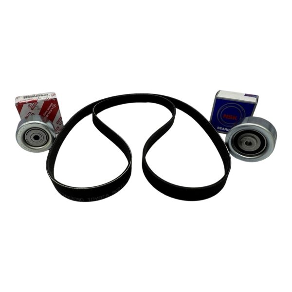 KIT CORREA MULTIVIA Original + POLEAS  AUXILIAR HILUX 2016-2024 - Imagen 3