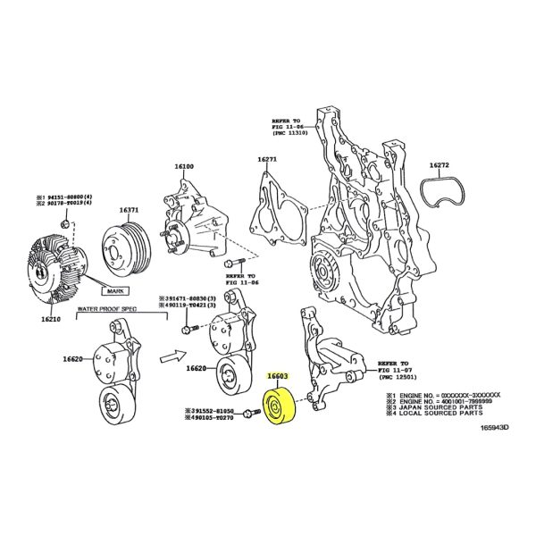 POLEA DE MULTIVIA HILUX-SW4 2016-2025  1GD-2GD REVO *ROD CHINO* SPT - Imagen 3