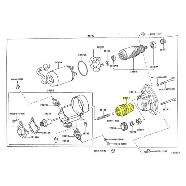 BENDIX  HILUX-SW4 1998-2004 1KZT 10 DIENTES SPT - Imagen 3