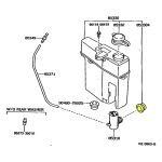 BUJE DE GOMA MOTOR LAVAPARABRISA HILUX 3L/5L/ 4RUNNER - Imagen 3
