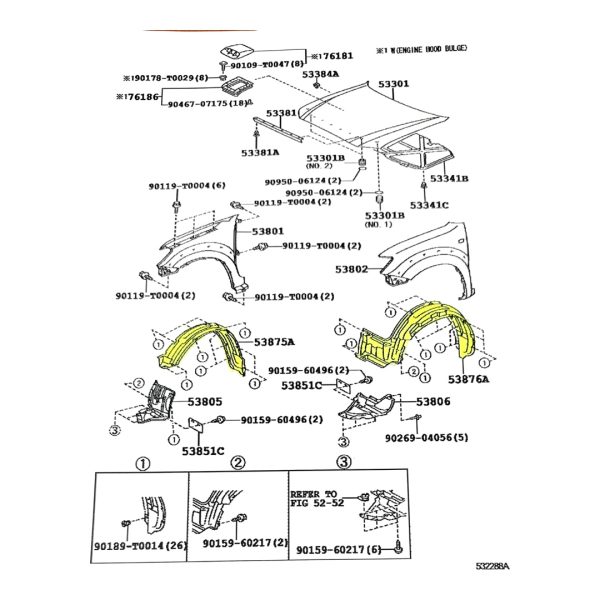 GUARDAPLAST HILUX 2005-2011 - SW4 2005 DERECHO INCOMPLETO - Imagen 3
