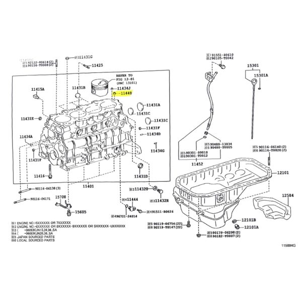 CONDUCTO BLOCK HILUX-SW4 2005-2015 1KD/2KD - Imagen 3