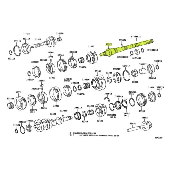 EJE SALIDA CAJA (ACANALADO) HILUX-SW4 2005-2015 4X4 VIGO Taiwan - Imagen 3
