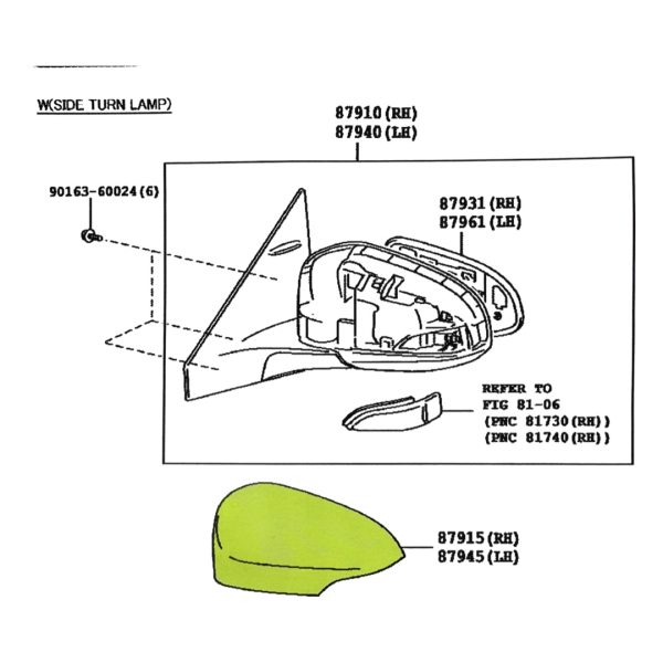 CARCAZA ESPEJO ETIOS 2015-2017 DERECHO CON GIRO Nacional-Taiwan - Imagen 3
