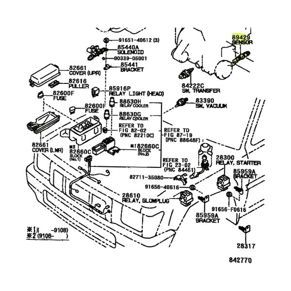 SENSOR TEMPERATURA HILUX 1992-2004 2.8 /3.0 / COROLLA 2 PINES SPT - Imagen 3