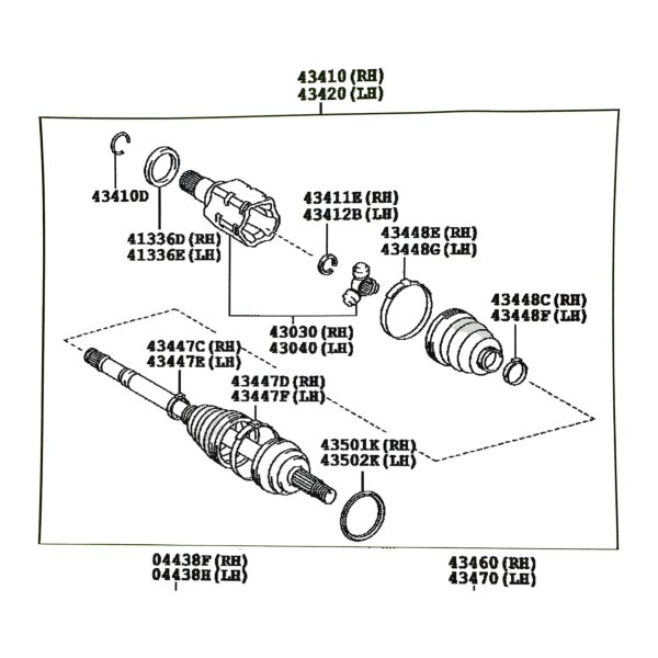 SEMIEJE HILUX-SW4 2016-2024 GSP - Imagen 3