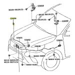 JUEGO X 10 AROS PLASTICO VARILLA CAPOT HILUX-SW4 2016-2025 SPT - Imagen 3